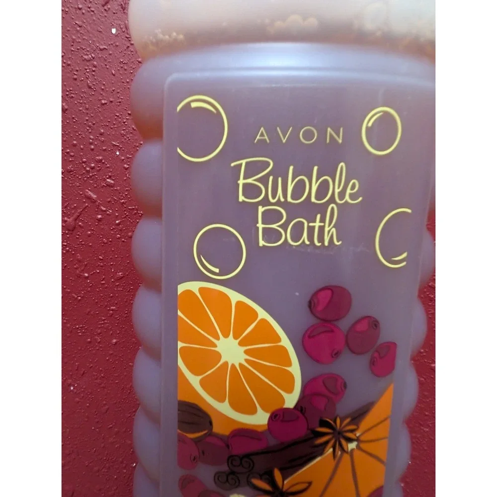 Avon Bubble Bath Spiced Cranberry & Orange 24 fl oz 700mL Fall Scent Bath Soak N